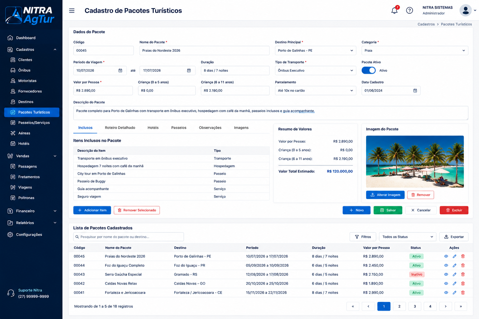 Sistema AgTur (Sistema para Agência de Turismo)