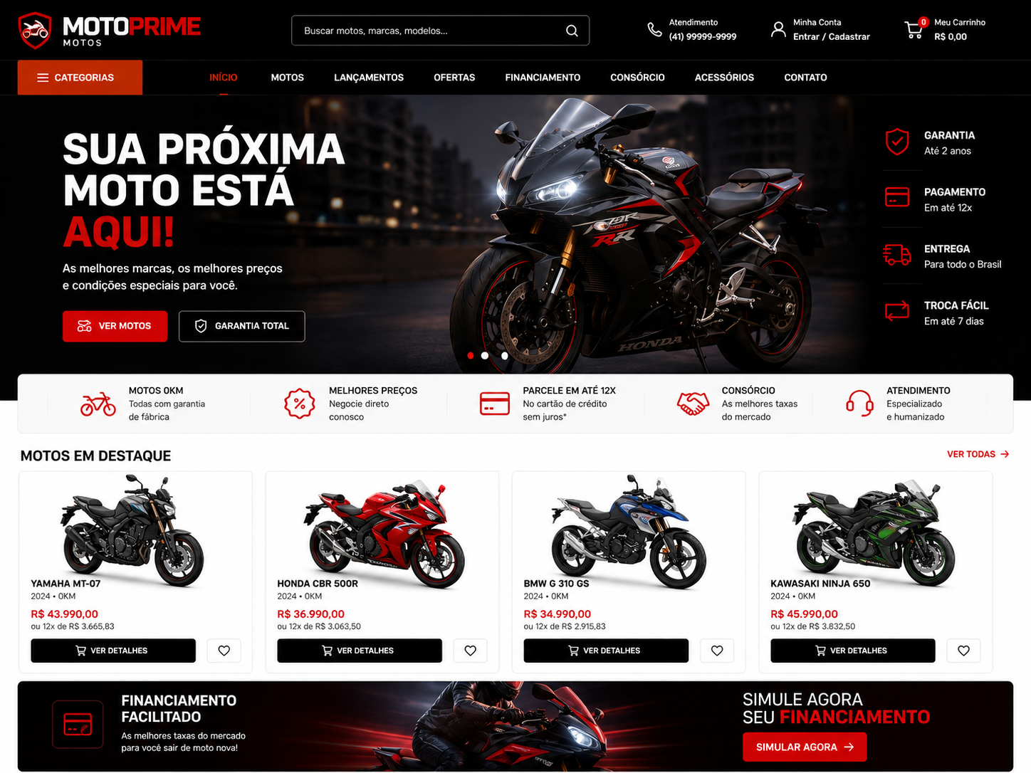 E-commerce (Venda de Motocicletas)
